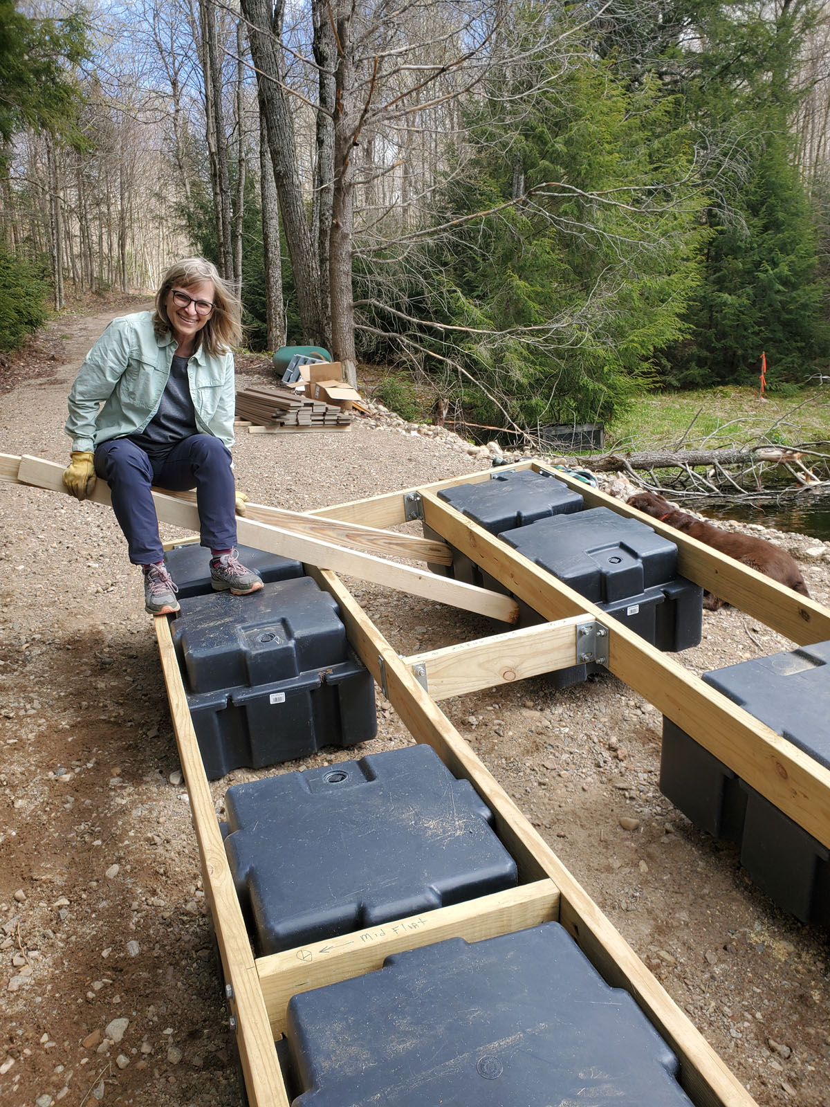 Building the dock frame